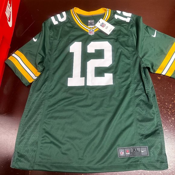 Nike Mens Green Bay Packers Aaron Rodgers #12 Football-NFL Jersey Size XL - Picture 1 of 6